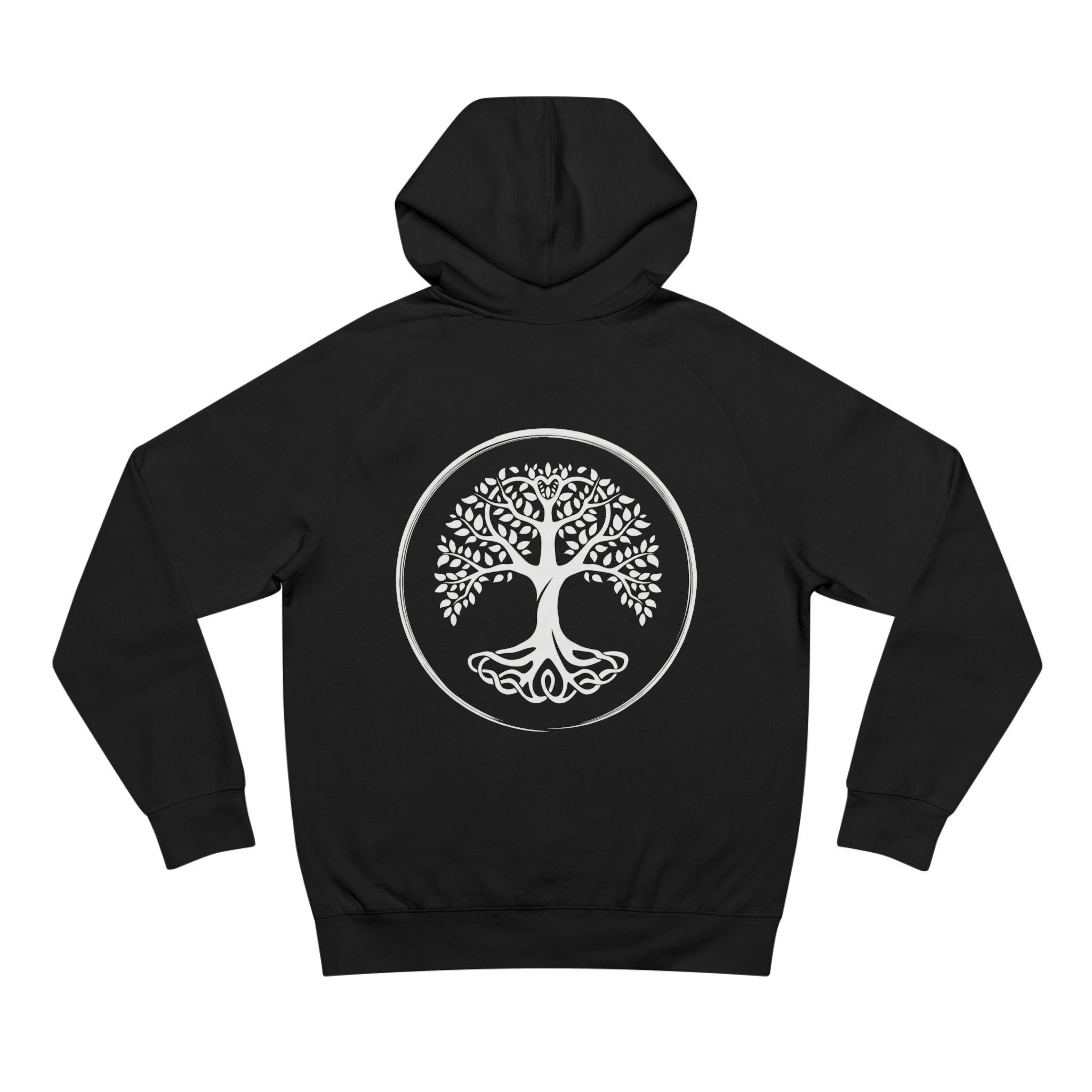 Evergreen Hoodie — “Assemble Your Allies” Minimal White Hoodie